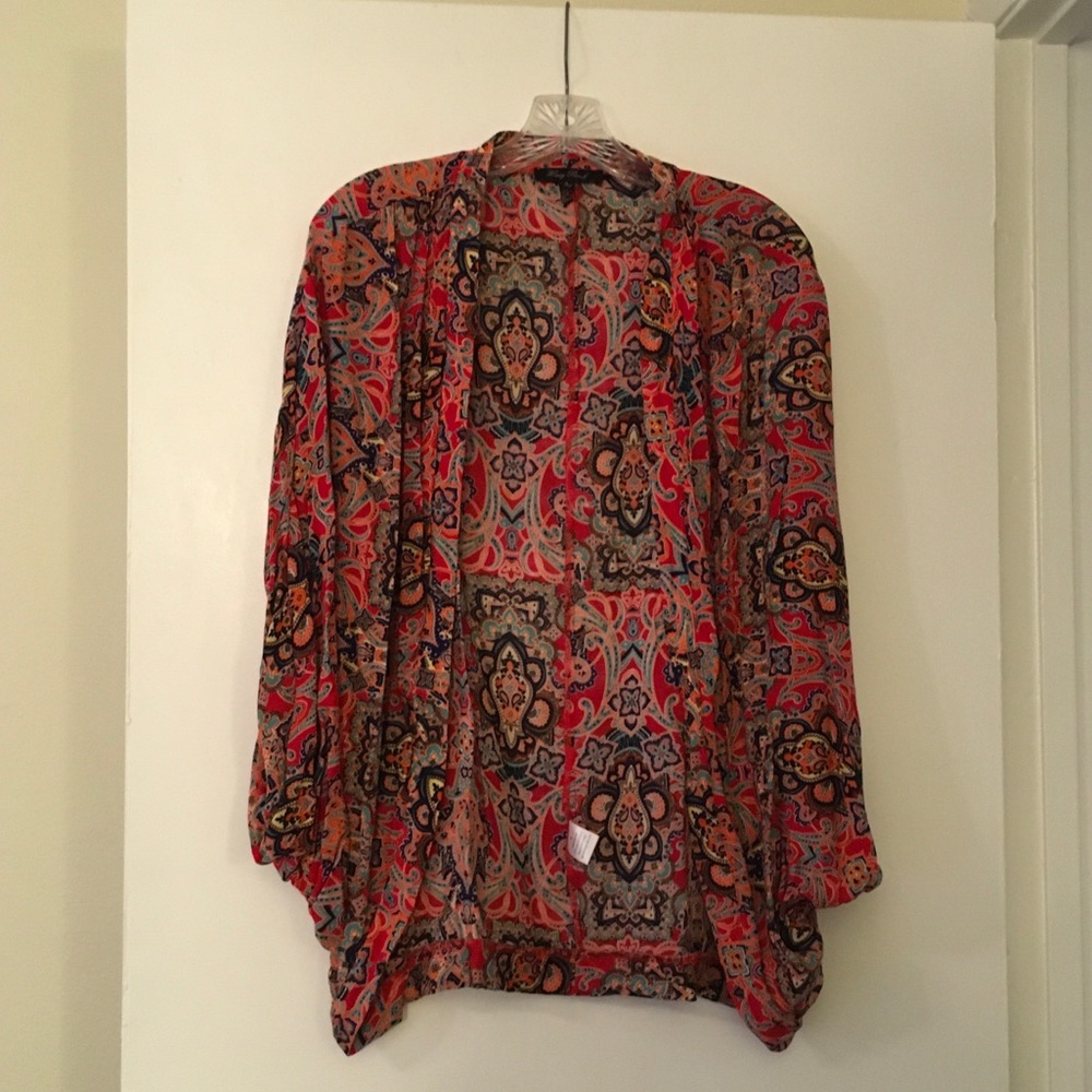 Red Boho Chic Kimono